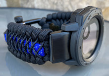 Charger l&#39;image dans la galerie, Paracord Watchband compatible with Garmin Approach, D2, Descent, Enduro, Epix (Gen 2), Fenix, Forerunner 935/955, Instinct, MARQ, Tactix, Quatix (watch not included).
