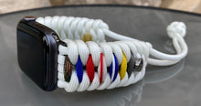 Lade das Bild in den Galerie-Viewer, Paracord Watch Band compatible with Apple Watch  Series 1, 2, 3, 4, 5, 6, 7 &amp; SE (watch not included)
