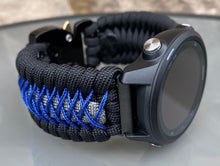 Cargar imagen en el visor de la galería, Garmin Forerunner 230, 235, 245, 630, 645, 735XT, Paracord watch band, 550 paracord watch band, Garmin watch strap
