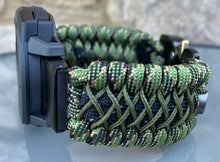 Cargar imagen en el visor de la galería, Paracord Watchband compatible with Garmin Approach, D2, Descent, Enduro, Epix (Gen 2), Fenix, Forerunner 935/955, Instinct, MARQ, Tactix, Quatix (watch not included).
