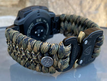 Charger l&#39;image dans la galerie, Paracord Watchband compatible with Garmin Approach, D2, Descent, Enduro, Epix (Gen 2), Fenix, Forerunner 935/955, Instinct, MARQ, Tactix, Quatix (watch not included).
