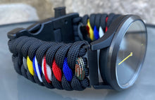 Cargar imagen en el visor de la galería, Garmin Watch Band, Garmin Vivomove HR, Paracord Band, Paracord Strap, 550 Cord Garmin Strap, Garmin Paracord
