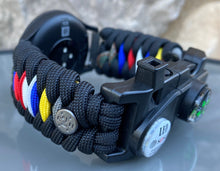 Cargar imagen en el visor de la galería, Garmin Watch Band, Garmin Vivomove HR, Paracord Band, Paracord Strap, 550 Cord Garmin Strap, Garmin Paracord
