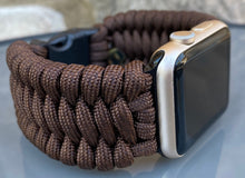 Lade das Bild in den Galerie-Viewer, Paracord Watch Band compatible with Apple Watch  Series 1, 2, 3, 4, 5, 6, 7 &amp; SE (watch not included)
