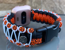 Load image into Gallery viewer, Paracord Watch Band compatible with Fitbit Versa 1, Versa Lite, Versa 2, Versa 3, Versa 4, Sense, Sense 2 (watch not included).
