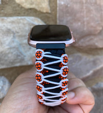 Load image into Gallery viewer, Paracord Watch Band compatible with Fitbit Versa 1, Versa Lite, Versa 2, Versa 3, Versa 4, Sense, Sense 2 (watch not included).
