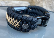 Cargar imagen en el visor de la galería, Paracord Watch Band compatible with Fitbit Charge 2, Charge 3, Charge 4 &amp; Charge 5 (Watch not included)
