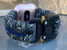 Charger l&#39;image dans la galerie, Paracord Watch Band compatible with Fitbit Versa 1, Versa Lite, Versa 2, Versa 3, Versa 4, Sense, Sense 2 (watch not included).
