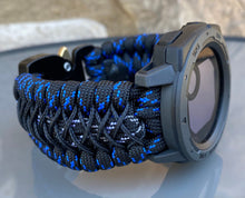 Charger l&#39;image dans la galerie, Paracord Watchband compatible with Garmin Approach, D2, Descent, Enduro, Epix (Gen 2), Fenix, Forerunner 935/955, Instinct, MARQ, Tactix, Quatix (watch not included).
