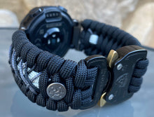 Cargar imagen en el visor de la galería, Garmin Forerunner 230, 235, 245, 630, 645, 735XT, Paracord watch band, 550 paracord watch band, Garmin watch strap
