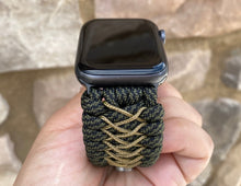 Lade das Bild in den Galerie-Viewer, Paracord Watch Band compatible with Apple Watch  Series 1, 2, 3, 4, 5, 6, 7 &amp; SE (watch not included)
