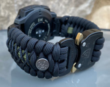 Charger l&#39;image dans la galerie, Paracord Watchband compatible with Garmin Approach, D2, Descent, Enduro, Epix (Gen 2), Fenix, Forerunner 935/955, Instinct, MARQ, Tactix, Quatix (watch not included).
