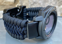 Charger l&#39;image dans la galerie, Paracord Watchband compatible with Garmin Approach, D2, Descent, Enduro, Epix (Gen 2), Fenix, Forerunner 935/955, Instinct, MARQ, Tactix, Quatix (watch not included).
