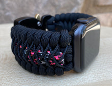 Lade das Bild in den Galerie-Viewer, Paracord Watch Band compatible with Apple Watch  Series 1, 2, 3, 4, 5, 6, 7 &amp; SE (watch not included)
