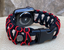 Cargar imagen en el visor de la galería, Paracord Watch Band compatible with Apple Watch  Series 1, 2, 3, 4, 5, 6 &amp; SE (watch not included)
