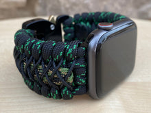 Cargar imagen en el visor de la galería, Paracord Watch Band compatible with Apple Watch  Series 1, 2, 3, 4, 5, 6, 7 &amp; SE (watch not included)
