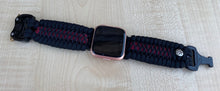 Load image into Gallery viewer, Paracord Watch Band compatible with Fitbit Versa 1, Versa Lite, Versa 2, Versa 3, Versa 4, Sense, Sense 2 (watch not included).
