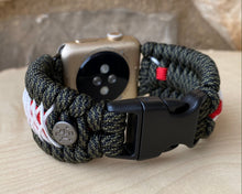 Cargar imagen en el visor de la galería, Paracord Watch Band compatible with Apple Watch  Series 1, 2, 3, 4, 5, 6 &amp; SE (watch not included)
