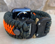 Cargar imagen en el visor de la galería, Paracord Watch Band compatible with Apple Watch  Series 1, 2, 3, 4, 5, 6 &amp; SE (watch not included)
