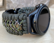 Cargar imagen en el visor de la galería, Paracord Watchband compatible with Samsung Galaxy Watch 3, Galaxy Watch 4, Galaxy Watch 5, Galaxy Watch 6 (watch not included)
