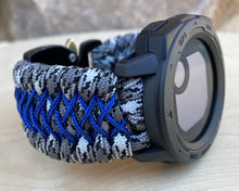 Charger l&#39;image dans la galerie, Paracord Watchband compatible with Garmin Approach, D2, Descent, Enduro, Epix (Gen 2), Fenix, Forerunner 935/955, Instinct, MARQ, Tactix, Quatix (watch not included).
