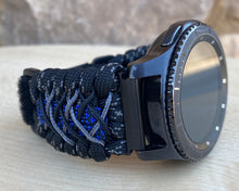 Load image into Gallery viewer, Samsung Galaxy Watch Band, Galaxy 42mm, Galaxy 46mm, Gear S3 Frontier, Gear S3 Classic, Gear Sport, 550 Paracord Watch Band.
