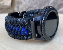 Charger l&#39;image dans la galerie, Samsung Galaxy Watch Band, Galaxy 42mm, Galaxy 46mm, Gear S3 Frontier, Gear S3 Classic, Gear Sport, 550 Paracord Watch Band.
