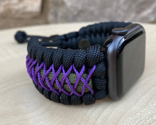 Charger l&#39;image dans la galerie, Paracord Watch Band compatible with Apple Watch  Series 1, 2, 3, 4, 5, 6, 7, 8, 9, Ultra, Ultra 2 &amp; SE (watch not included)
