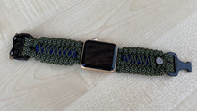 Charger l&#39;image dans la galerie, Paracord Watch Band compatible with Apple Watch  Series 1, 2, 3, 4, 5, 6, 7, 8, 9, Ultra, Ultra 2 &amp; SE (watch not included)
