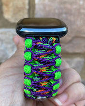 Load image into Gallery viewer, Paracord Watch Band compatible with Fitbit Versa 1, Versa Lite, Versa 2, Versa 3, Versa 4, Sense, Sense 2 (watch not included).
