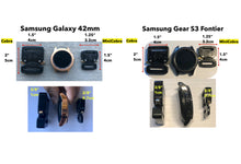 Cargar imagen en el visor de la galería, Samsung Galaxy Watch Band, Galaxy 42mm, Galaxy 46mm, Gear S3 Frontier, Gear S3 Classic, Gear Sport, 550 Paracord Watch Band.
