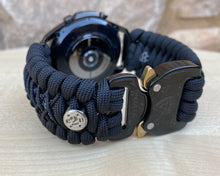 Cargar imagen en el visor de la galería, Paracord Watchband compatible with Samsung Galaxy Watch 3, Galaxy Watch 4, Galaxy Watch 5, Galaxy Watch 6 (watch not included)
