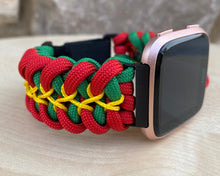 Load image into Gallery viewer, Paracord Watch Band compatible with Fitbit Versa 1, Versa Lite, Versa 2, Versa 3, Versa 4, Sense, Sense 2 (watch not included).
