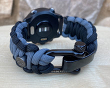 Cargar imagen en el visor de la galería, Garmin Forerunner 230, 235, 245, 630, 645, 735XT, Paracord watch band, 550 paracord watch band, Garmin watch strap
