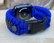 Lade das Bild in den Galerie-Viewer, Paracord Watch Band compatible with Apple Watch  Series 1, 2, 3, 4, 5, 6, 7 &amp; SE (watch not included)
