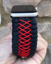 Lade das Bild in den Galerie-Viewer, Paracord Watch Band compatible with Apple Watch  Series 1, 2, 3, 4, 5, 6, 7 &amp; SE (watch not included)
