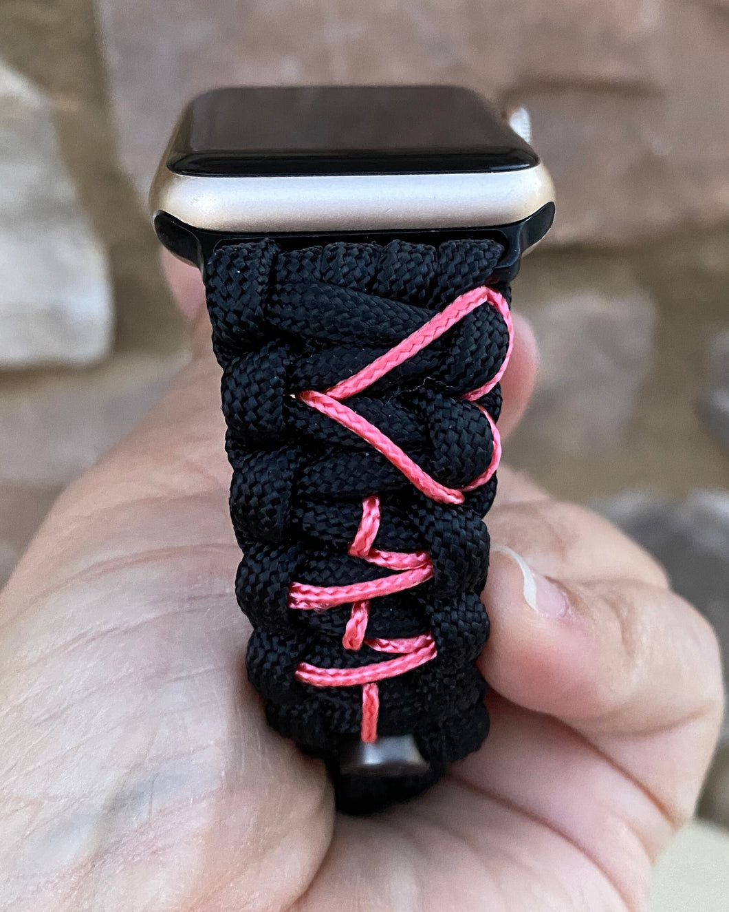 Paracord Watch Band compatible with Apple Watch  Series 1, 2, 3, 4, 5, 6, 7 & SE (watch not included)