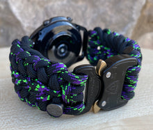 Load image into Gallery viewer, Paracord Watch Band compatible with Fitbit Versa 1, Versa Lite, Versa 2, Versa 3, Versa 4, Sense, Sense 2 (watch not included).
