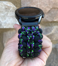 Load image into Gallery viewer, Paracord Watch Band compatible with Fitbit Versa 1, Versa Lite, Versa 2, Versa 3, Versa 4, Sense, Sense 2 (watch not included).
