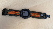 Charger l&#39;image dans la galerie, Paracord Watchband compatible with Garmin Approach, D2, Descent, Enduro, Epix (Gen 2), Fenix, Forerunner 935/955, Instinct, MARQ, Tactix, Quatix (watch not included).
