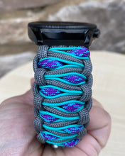 Cargar imagen en el visor de la galería, Paracord Watchband compatible with Samsung Galaxy Watch 3, Galaxy Watch 4, Galaxy Watch 5, Galaxy Watch 6 (watch not included)
