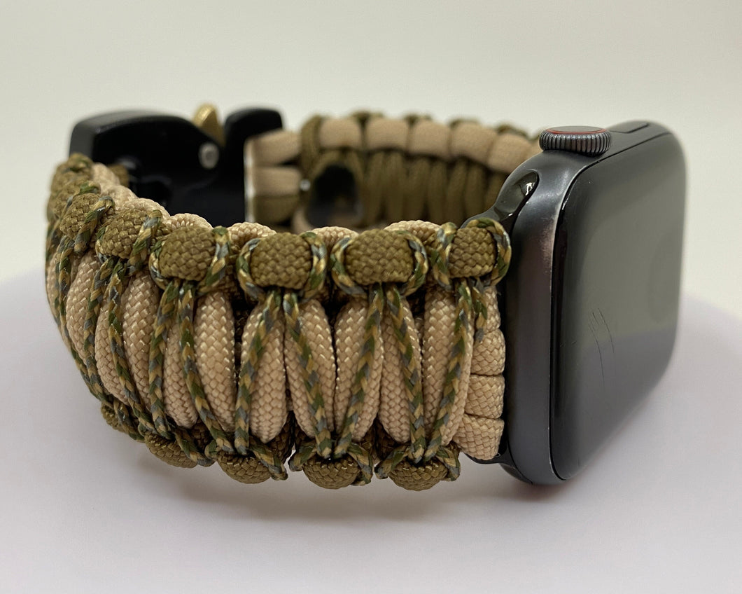 Paracord Watch Band compatible with Apple Watch  Series 1, 2, 3, 4, 5, 6 & SE (watch not included)