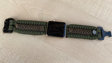 Lade das Bild in den Galerie-Viewer, Paracord Watch Band compatible with Apple Watch  Series 1, 2, 3, 4, 5, 6, 7 &amp; SE (watch not included)
