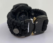 Charger l&#39;image dans la galerie, Paracord Watchband compatible with Garmin Approach, D2, Descent, Enduro, Epix (Gen 2), Fenix, Forerunner 935/955, Instinct, MARQ, Tactix, Quatix (watch not included).
