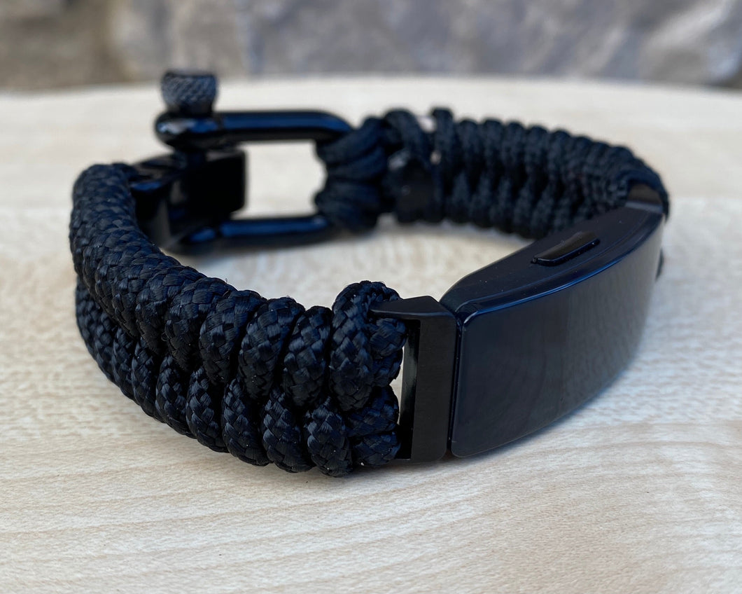 Paracord watch band compatible with Fitbit Inspire, Fitbit Inspire HR, Fitbit Inspire 2, Fitbit Ace 2  (watch not included)