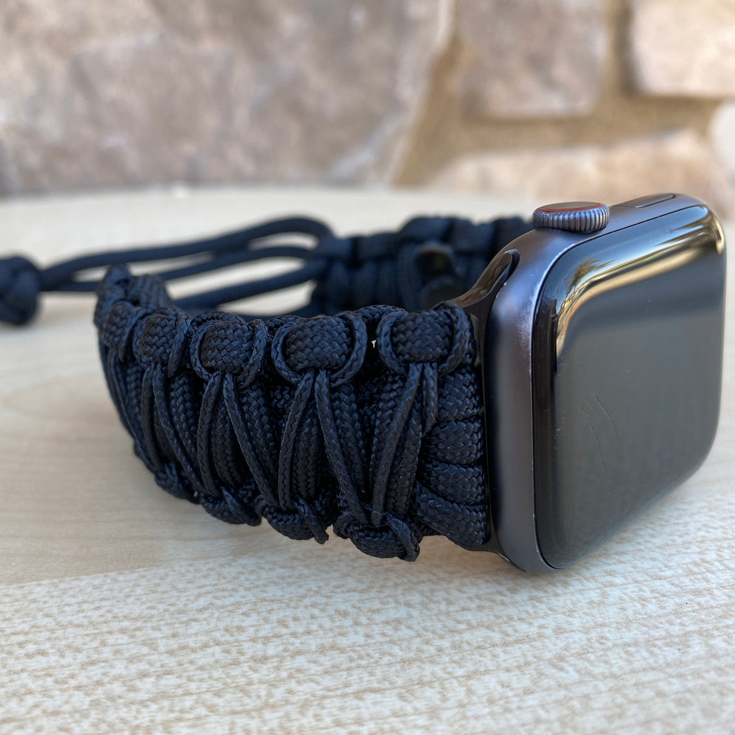 Paracord Watch Band compatible with Apple Watch  Series 1, 2, 3, 4, 5, 6, 7 & SE (watch not included)