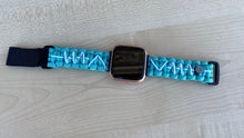 Load image into Gallery viewer, Paracord Watch Band compatible with Fitbit Versa 1, Versa Lite, Versa 2, Versa 3, Versa 4, Sense, Sense 2 (watch not included).
