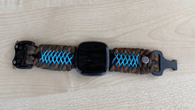 Load image into Gallery viewer, Paracord Watch Band compatible with Fitbit Versa 1, Versa Lite, Versa 2, Versa 3, Versa 4, Sense, Sense 2 (watch not included).
