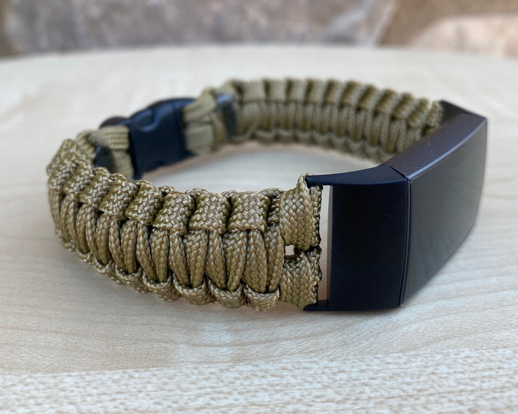 Paracord Watch Band compatible with Fitbit Charge 2, Charge 3, Charge 4 & Charge 5 (Watch not included)