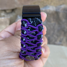 Cargar imagen en el visor de la galería, Paracord watch band compatible with Fitbit Inspire, Fitbit Inspire HR, Fitbit Inspire 2, Fitbit Ace 2  (watch not included)
